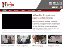 Tablet Screenshot of fireextinguisherstn.com